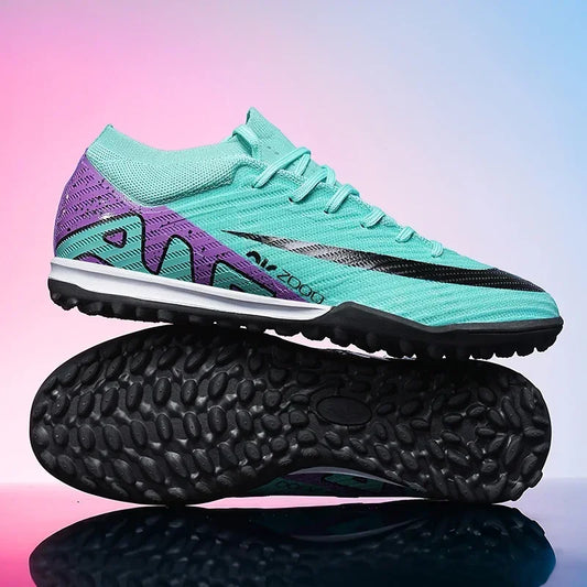 Chuteiras de Cano Médio, ideal para Society futsal. Alta qualidade, modelo FG/TF, Antiderrapantes.